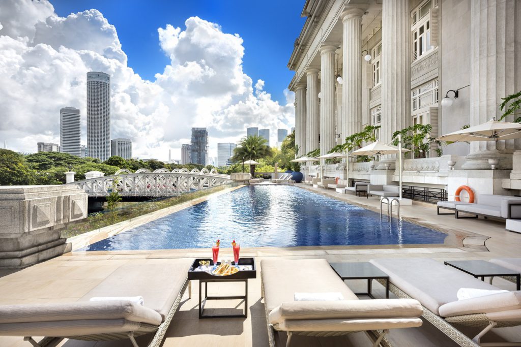 The Fullerton Hotel outdoor pool
