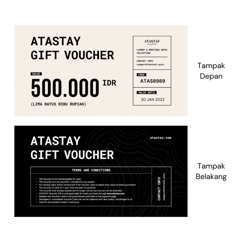 IDR 500.000 Gift Voucher - ATASTAY